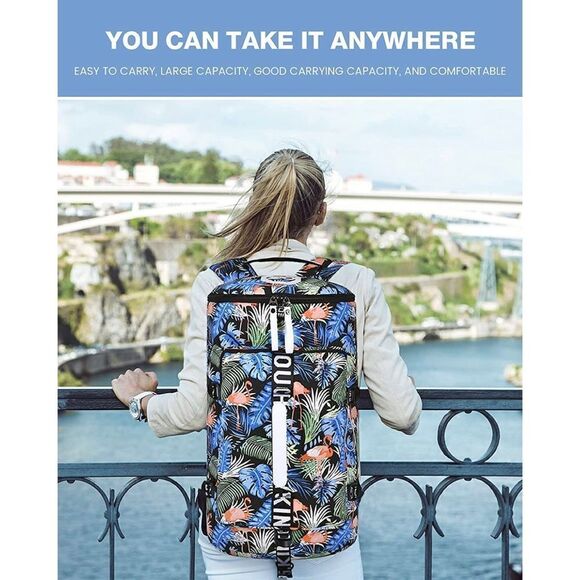 40L Gym Duffle Bag Sling Bag Travel Hiking Backpack Laptop Backpack - Picture 2 of 6